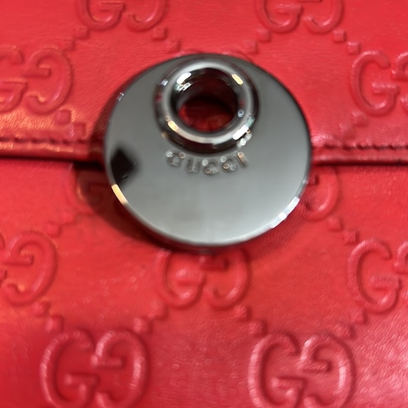 Gucci monogram wallet vintage 100% authentic serial # in pics Red Price Is Firm - Picture 2 of 15